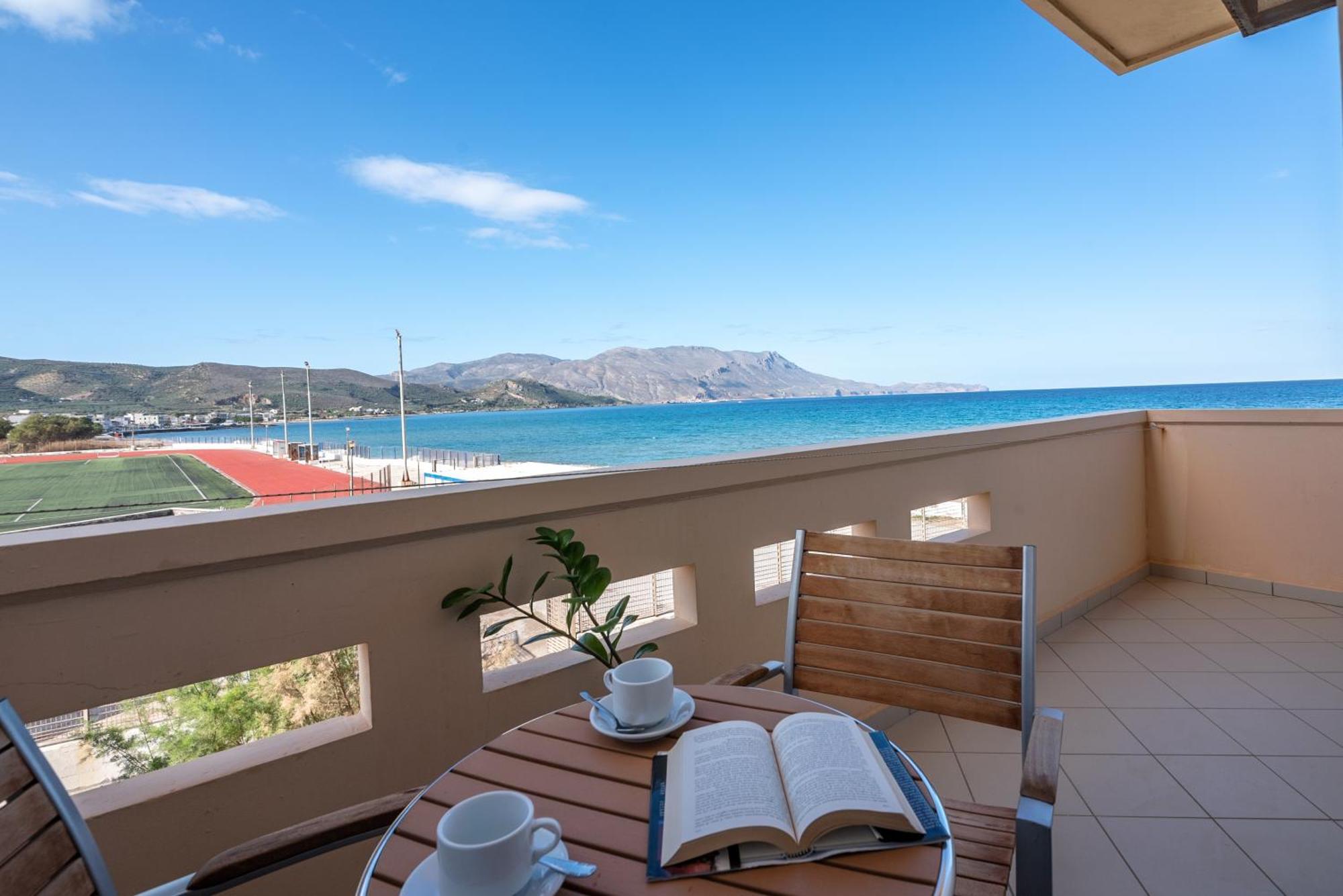 Galini Beach Hotel Kissamos Bagian luar foto