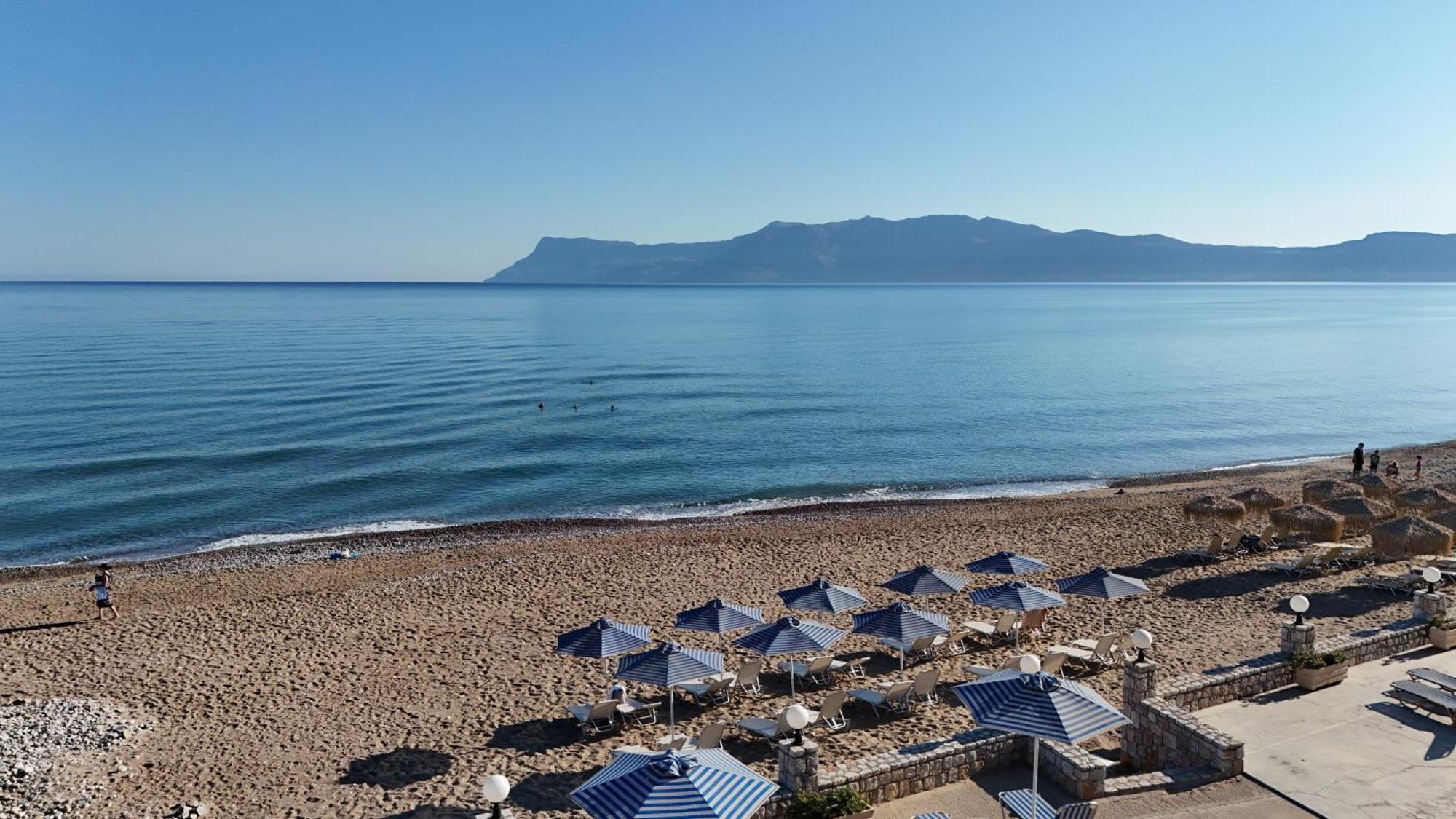 Galini Beach Hotel Kissamos Bagian luar foto