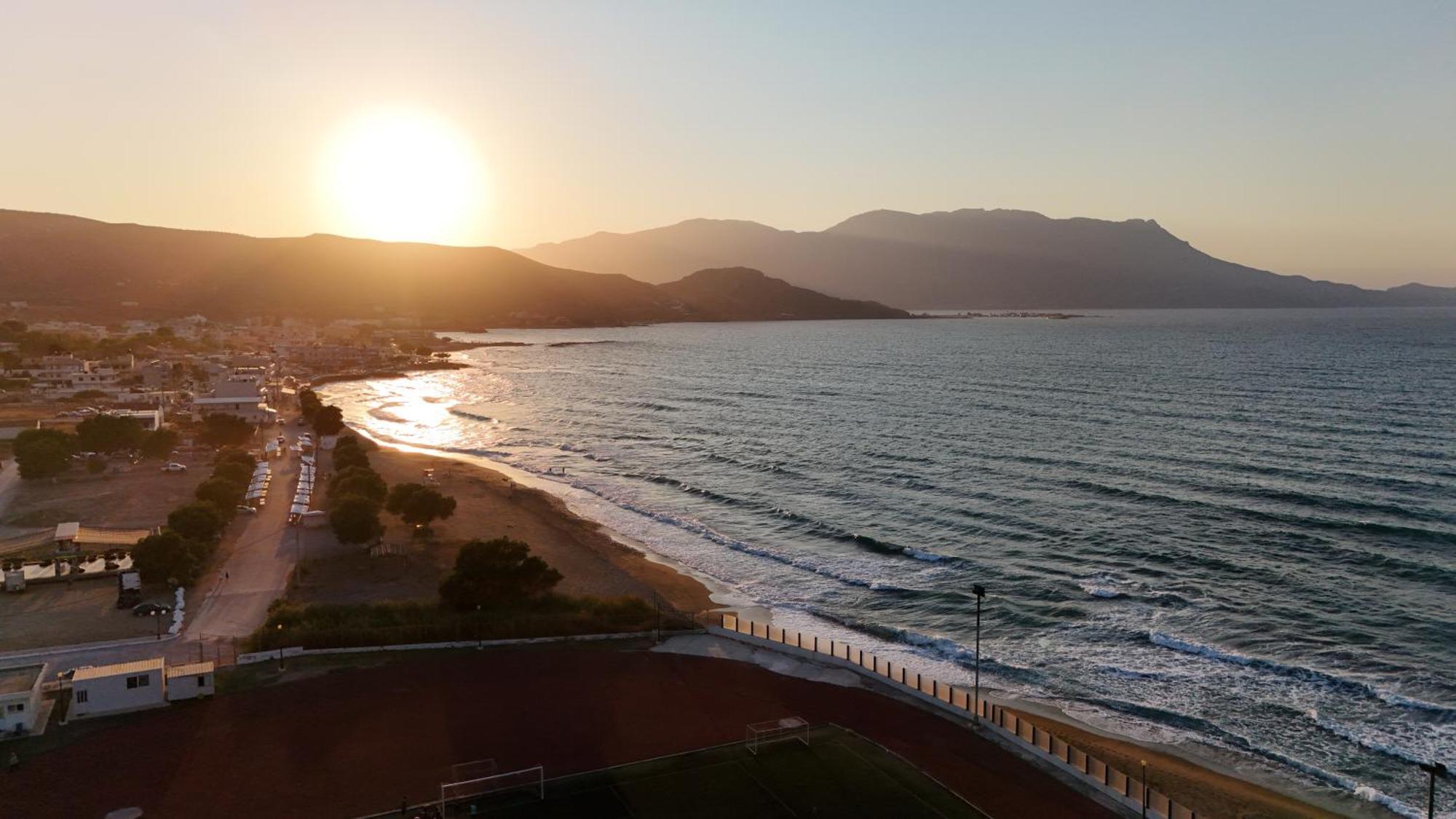 Galini Beach Hotel Kissamos Bagian luar foto